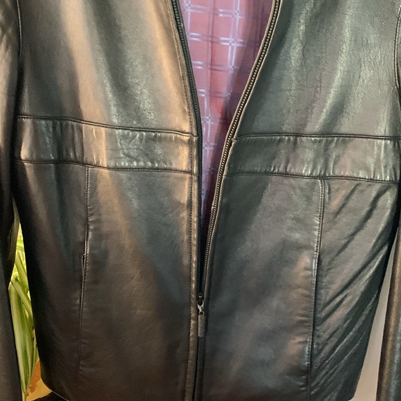 Nicole Miller leather jacket - Picture 3 of 7